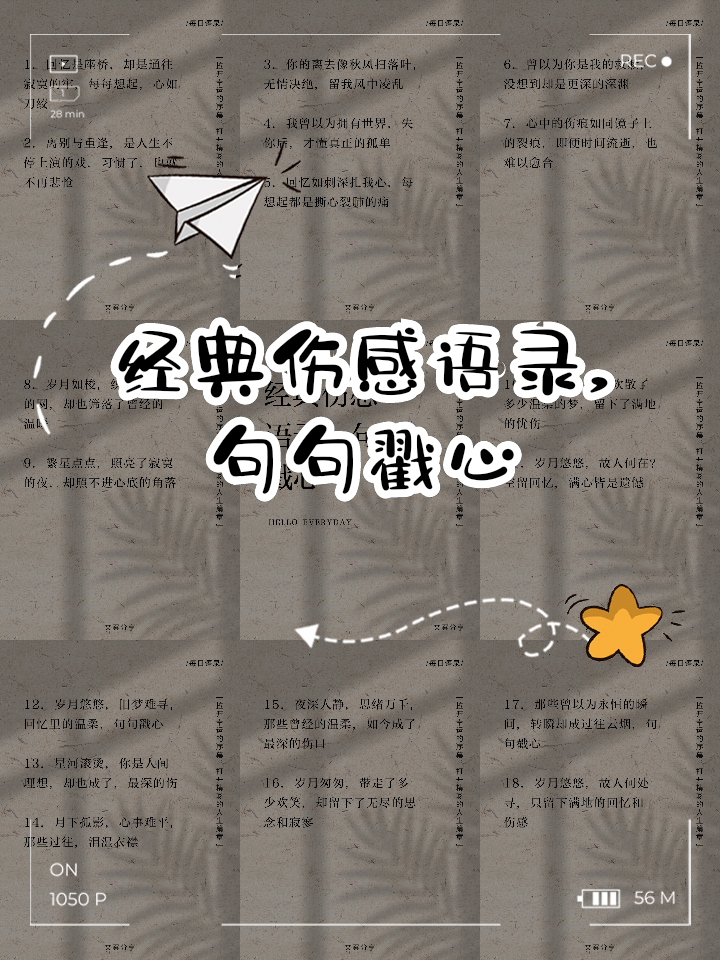 经典伤感语录句子