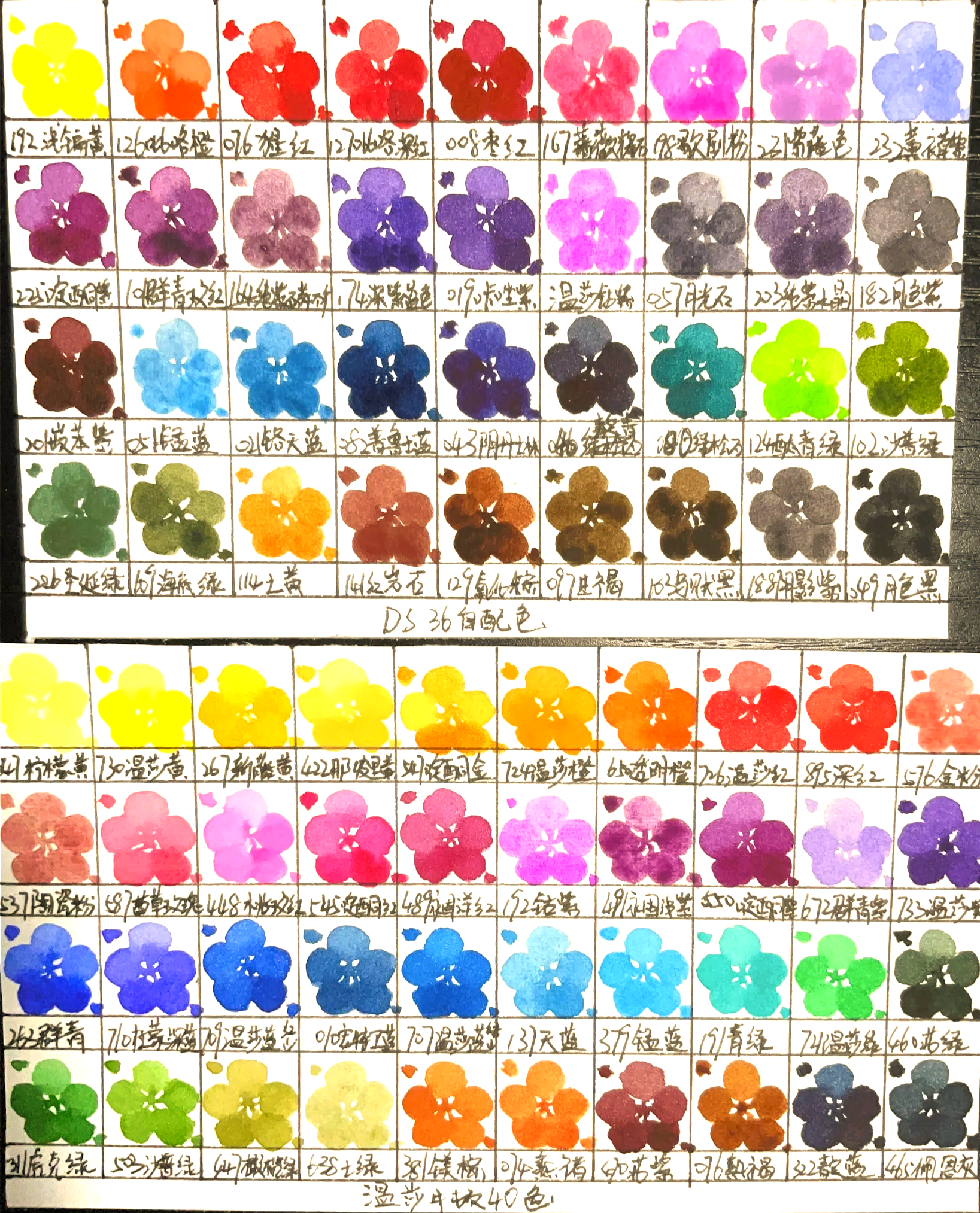 24色标准色卡 色板