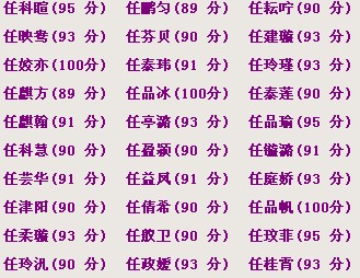 任姓女孩2021年起名100分