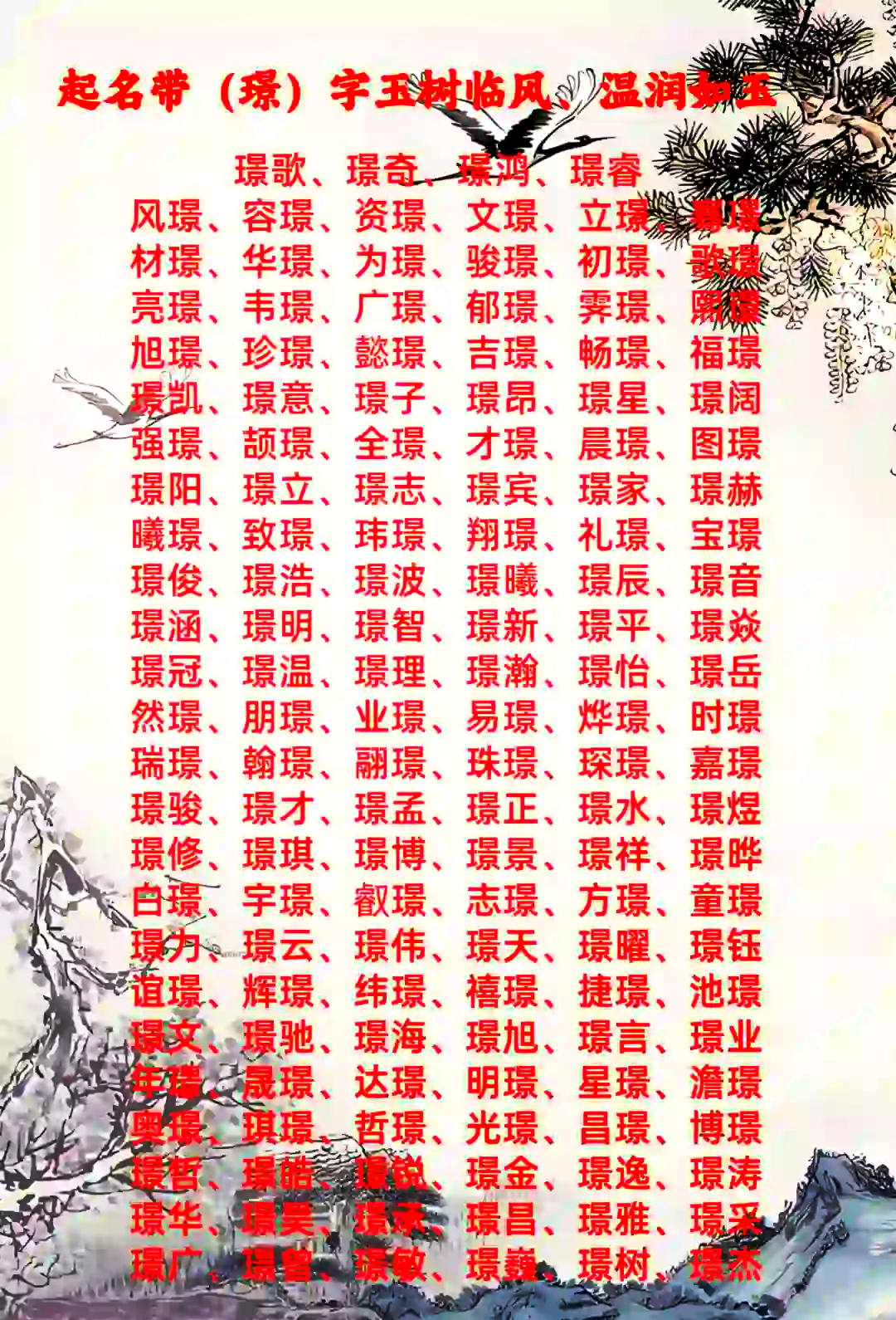 璟字取名的寓意是什么意思