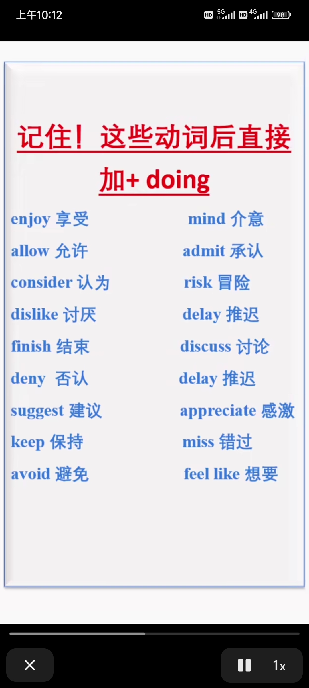 begin现在分词是什么写
