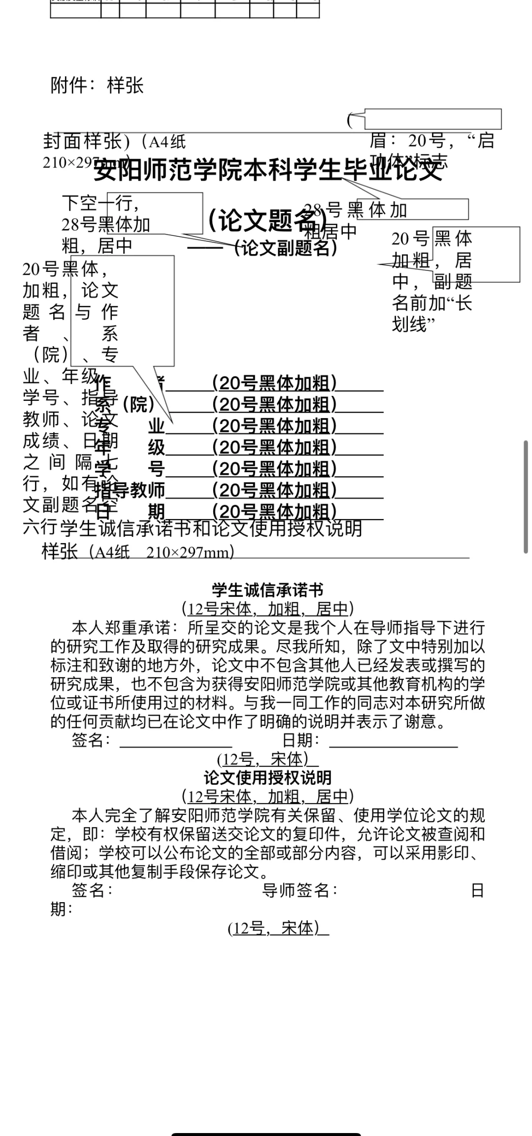 大专毕业论文格式模板范文