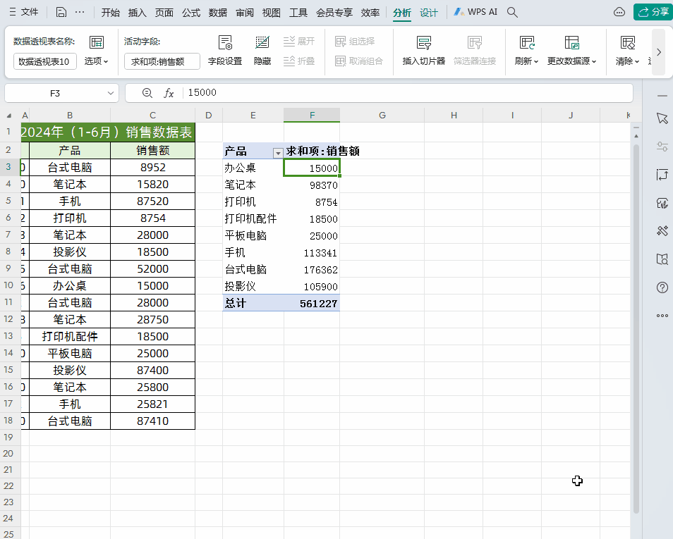 数据透视表怎么用除法