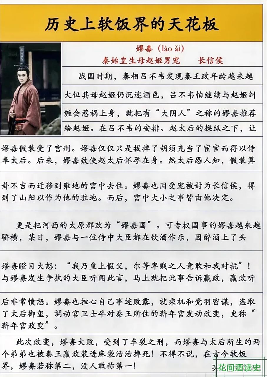 嫪毐怎么读音标准