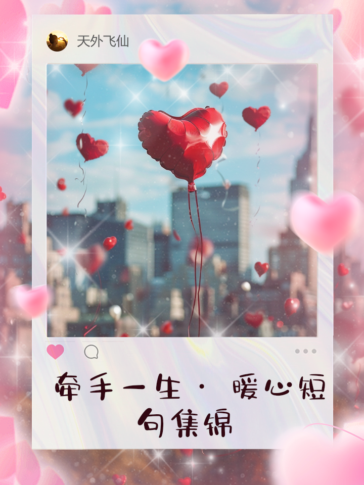 两人牵手唯美句子三句