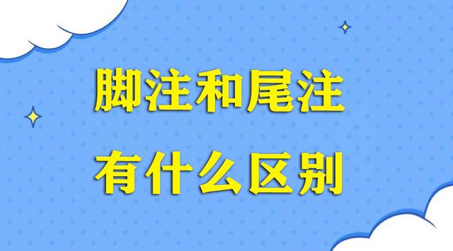 脚注和尾注有什么不同