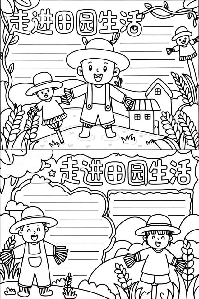 田园风光手抄报的资料有哪些