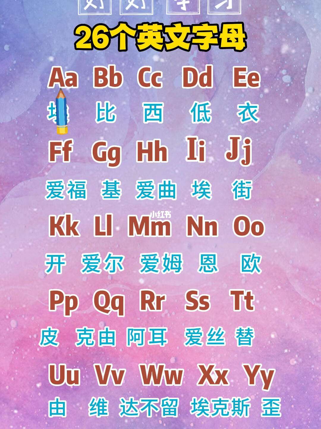 如何读26个字母