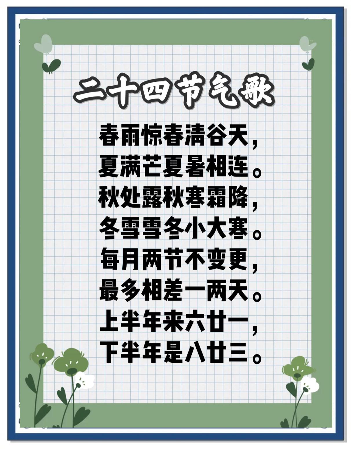 二十四节气简介英文版