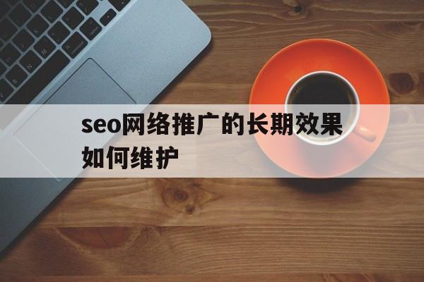 seo网络推广的长期效果如何维护